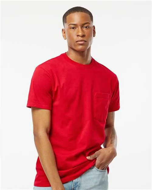 Tultex 293 T-shirt à poche en jersey épais