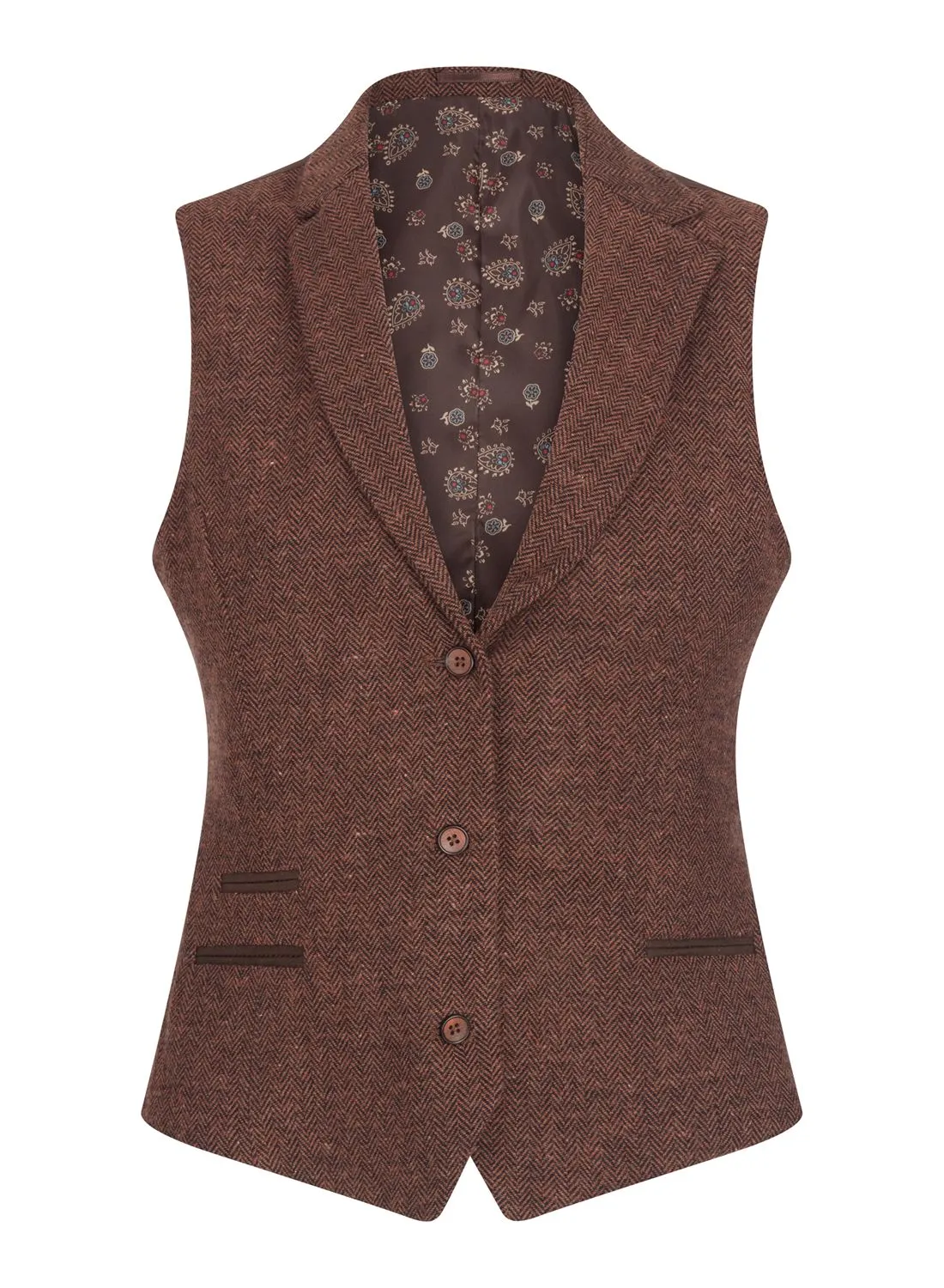Gilet en tweed à chevrons des années 1920