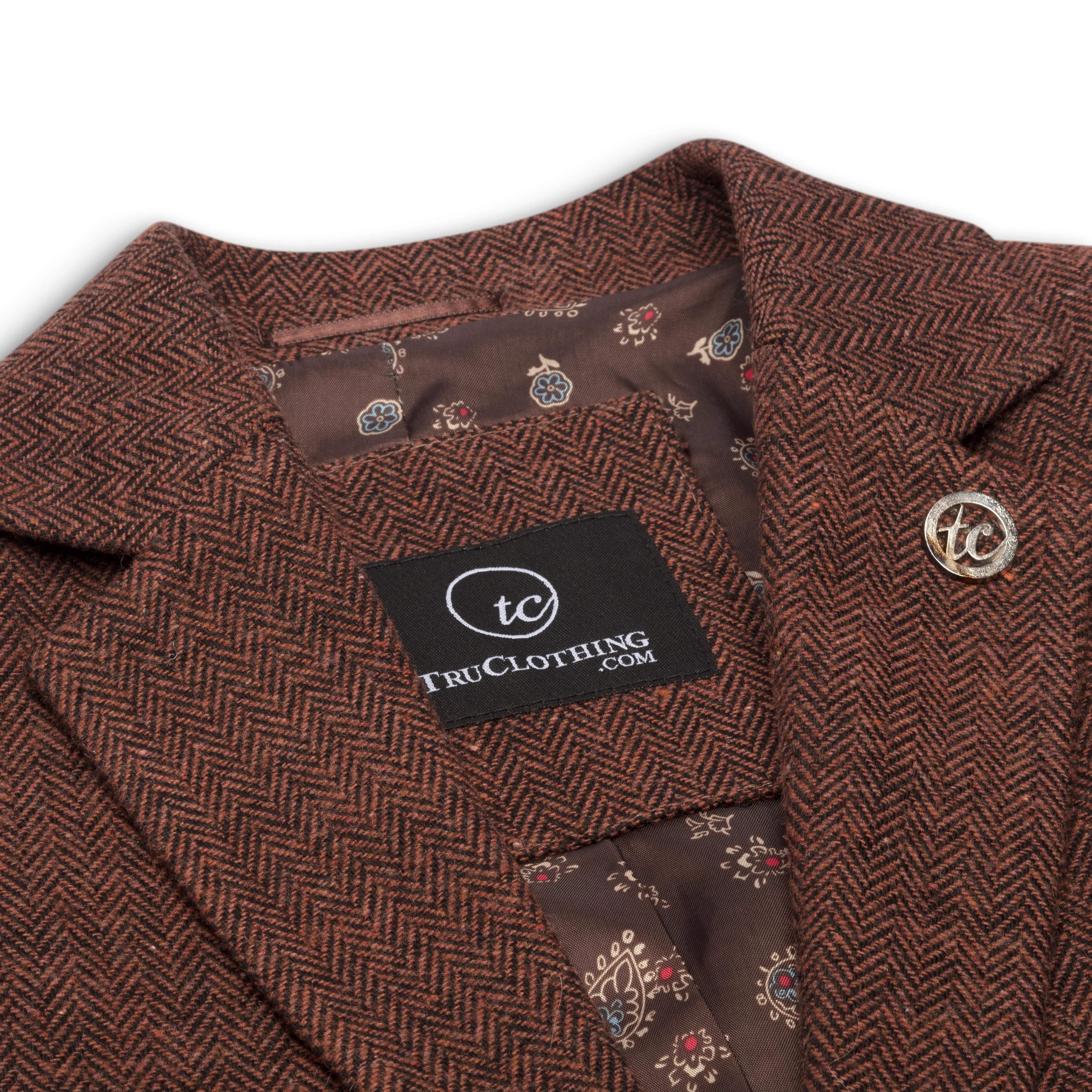 Gilet en tweed à chevrons des années 1920
