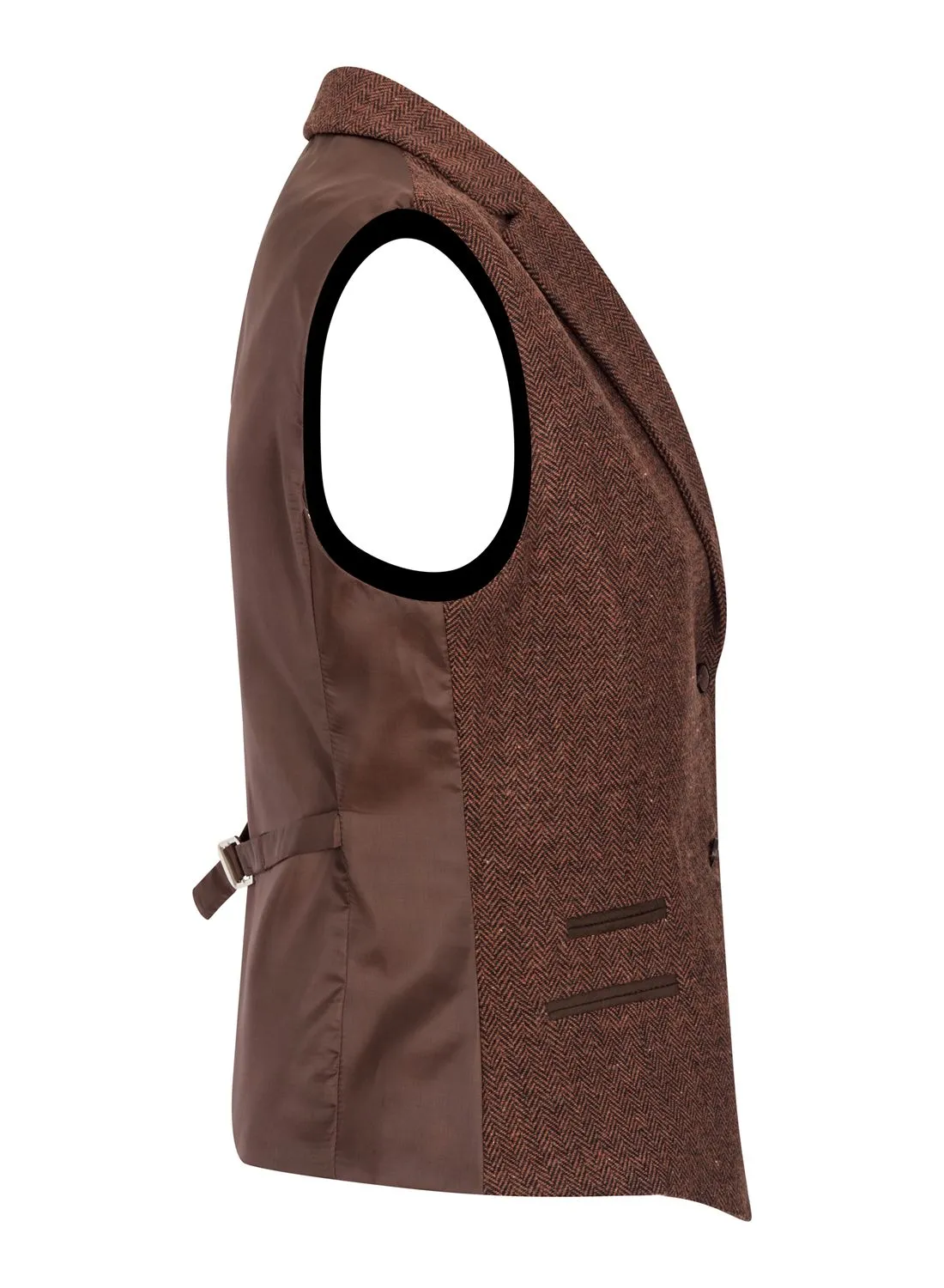 Gilet en tweed à chevrons des années 1920