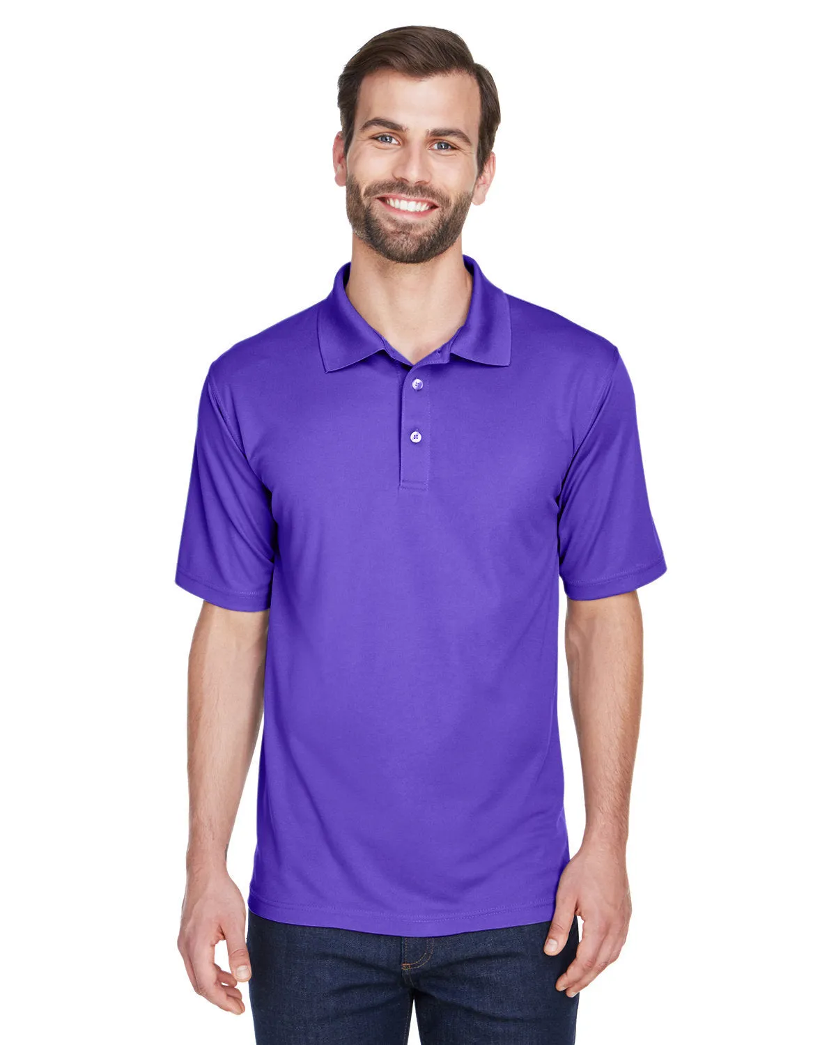 UltraClub 8210 Polo pour Homme Respirant & Sec en Maille Piquée