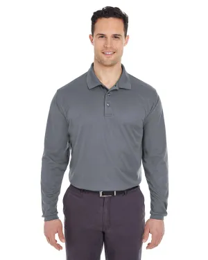 UltraClub 8210LS Polo Adulte à Manches Longues en Maille Piqué Fraîche et Sèche