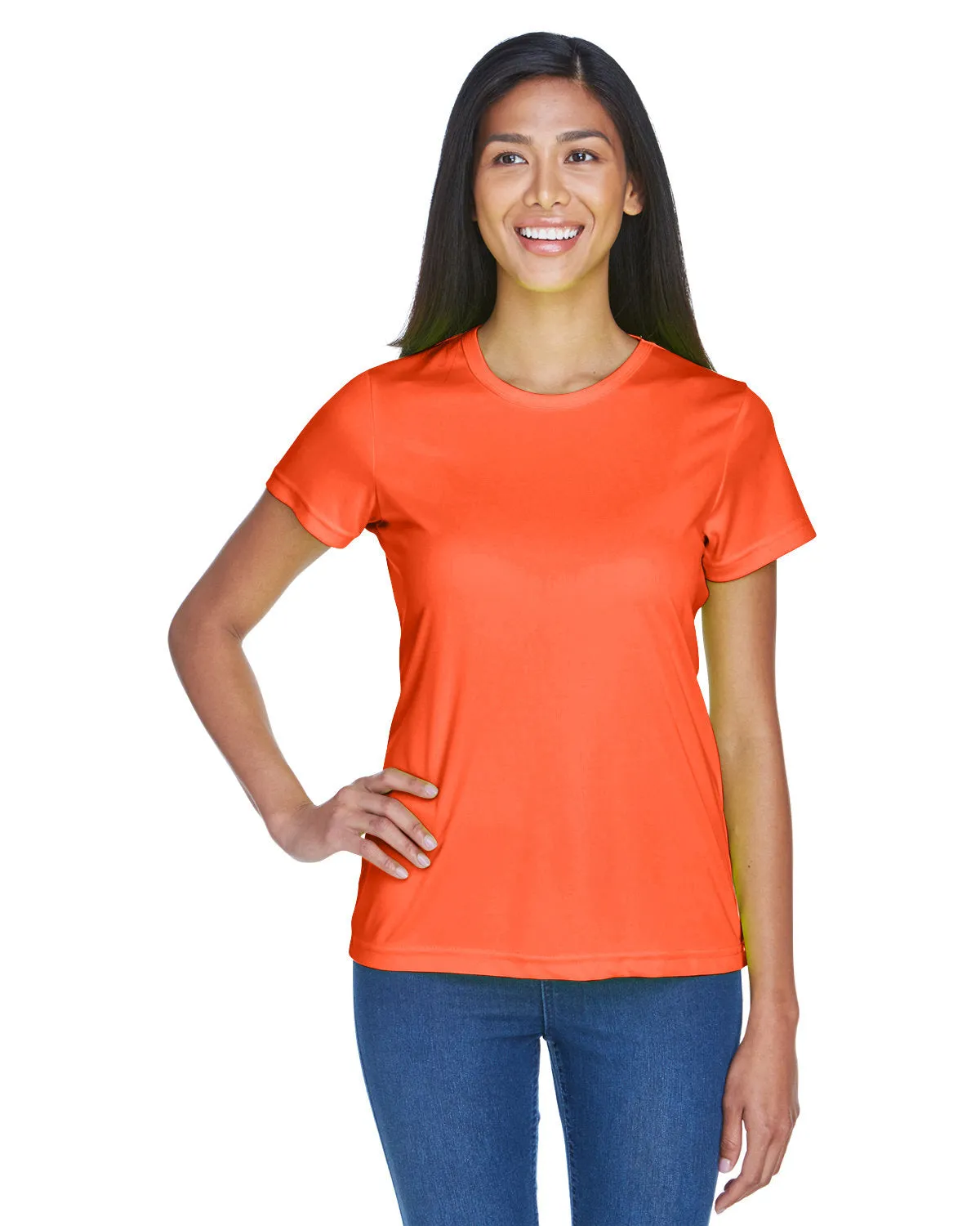 UltraClub 8420L T-shirt sport interlock pour femmes - Fraîcheur et séchage rapide