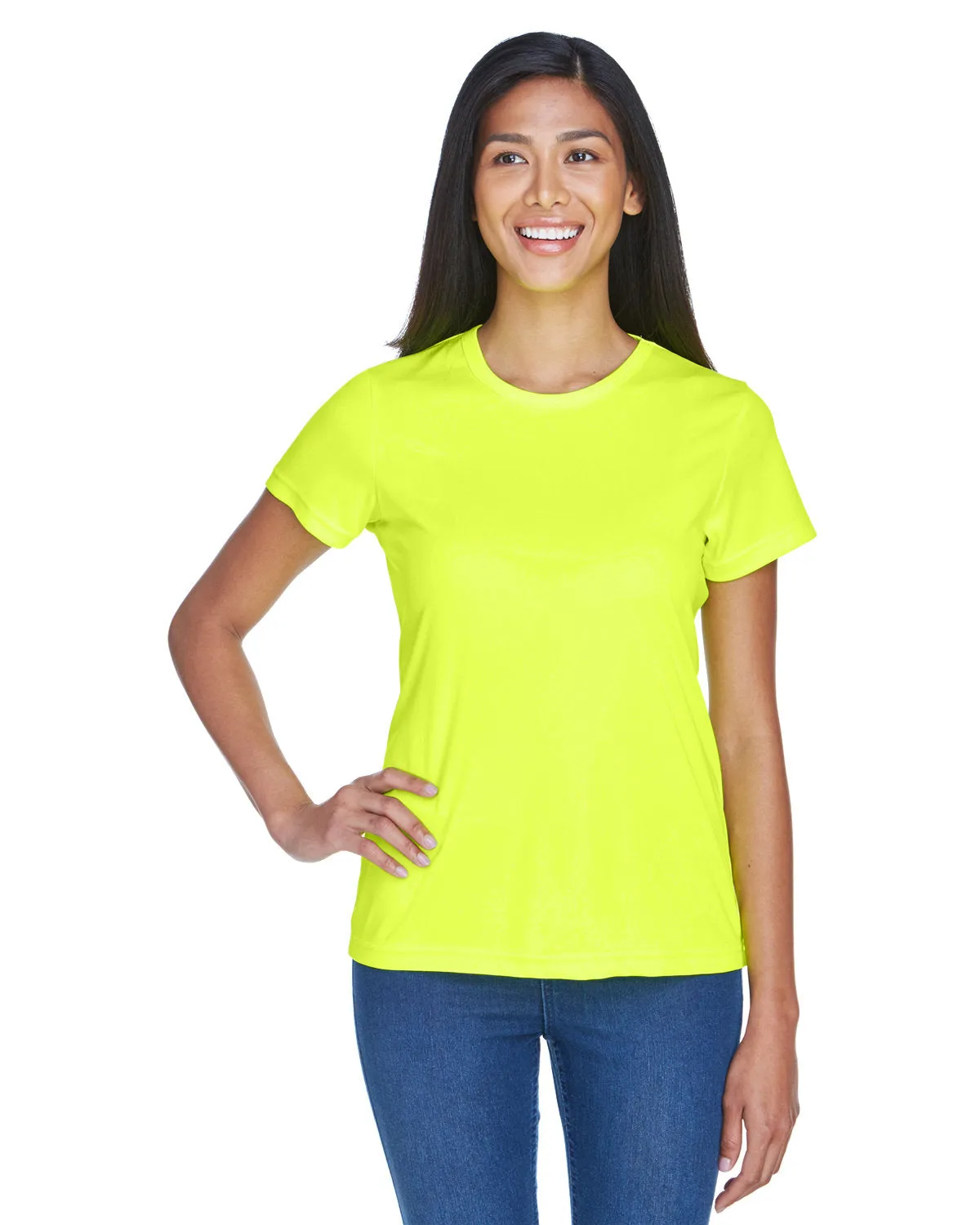 UltraClub 8420L T-shirt sport interlock pour femmes - Fraîcheur et séchage rapide