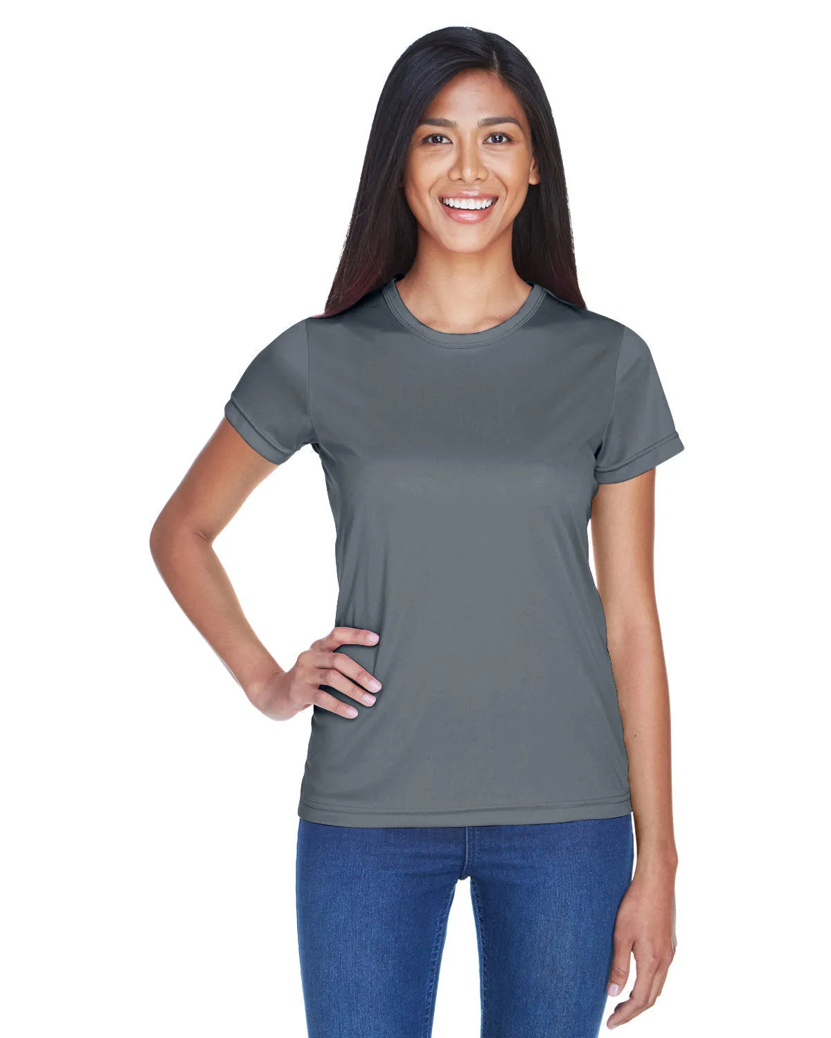 UltraClub 8420L T-shirt sport interlock pour femmes - Fraîcheur et séchage rapide