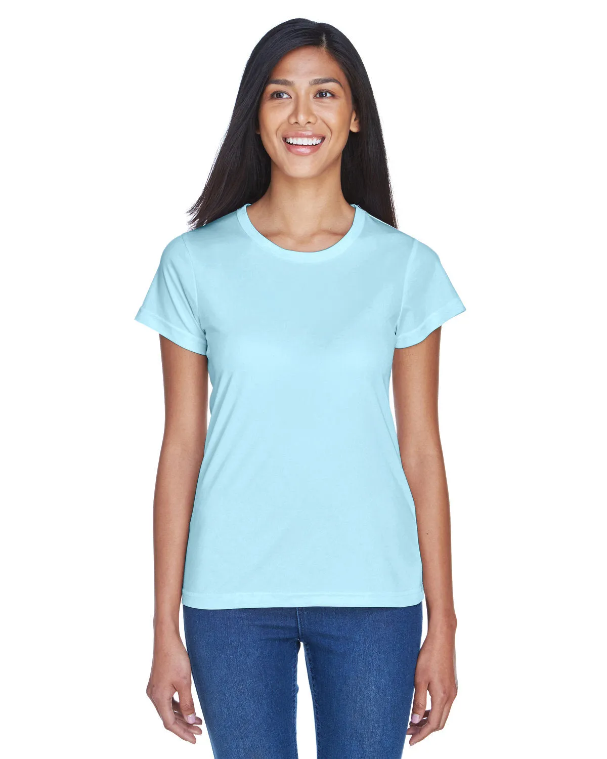 UltraClub 8420L T-shirt sport interlock pour femmes - Fraîcheur et séchage rapide