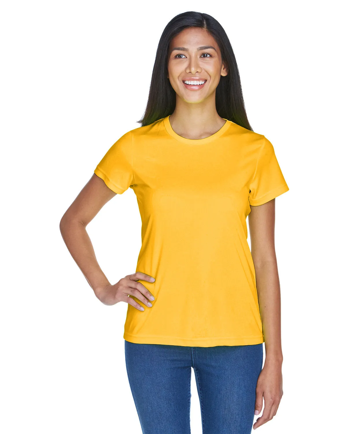 UltraClub 8420L T-shirt sport interlock pour femmes - Fraîcheur et séchage rapide