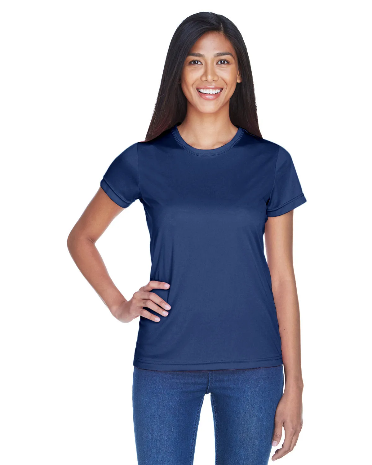 UltraClub 8420L T-shirt sport interlock pour femmes - Fraîcheur et séchage rapide