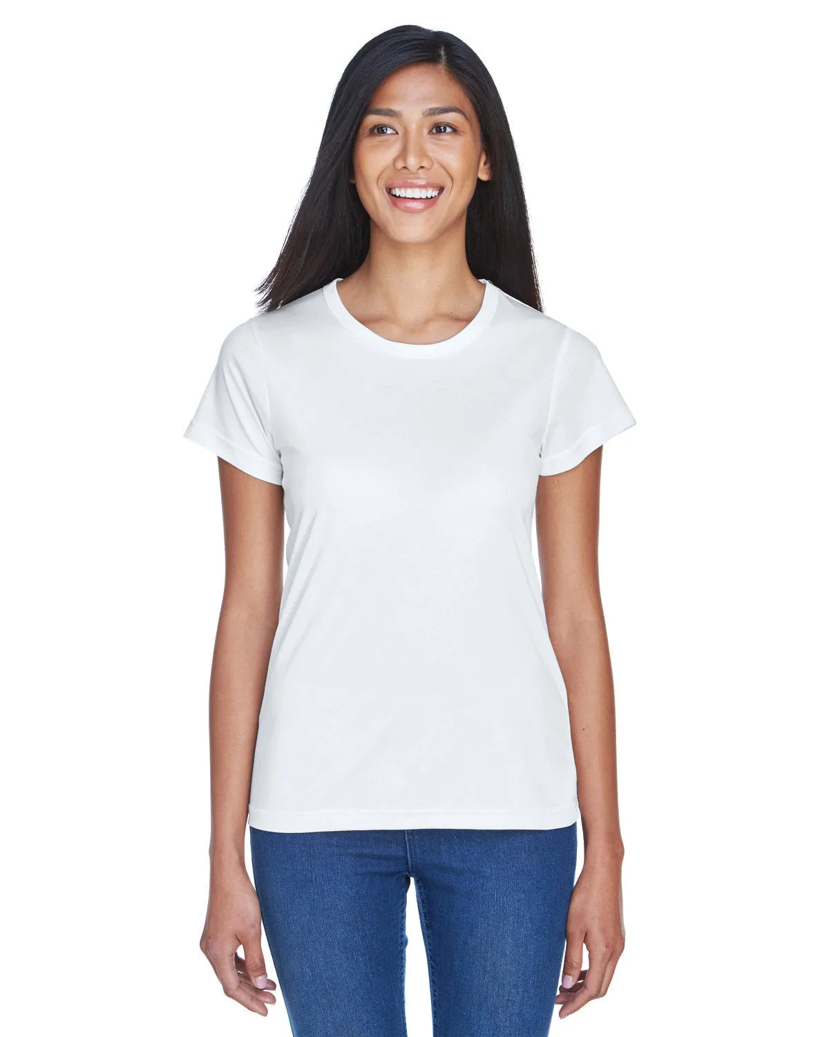 UltraClub 8420L T-shirt sport interlock pour femmes - Fraîcheur et séchage rapide