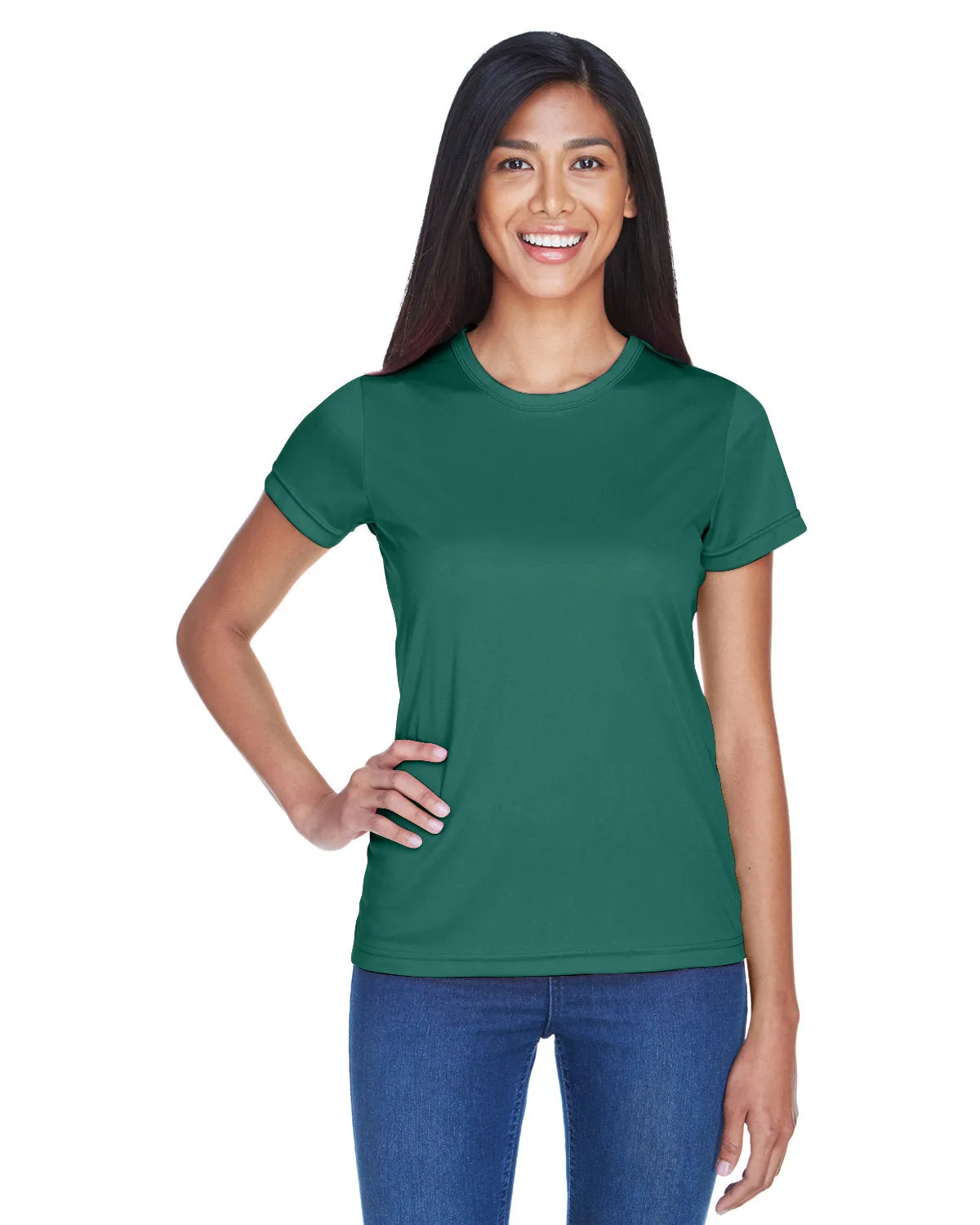 UltraClub 8420L T-shirt sport interlock pour femmes - Fraîcheur et séchage rapide