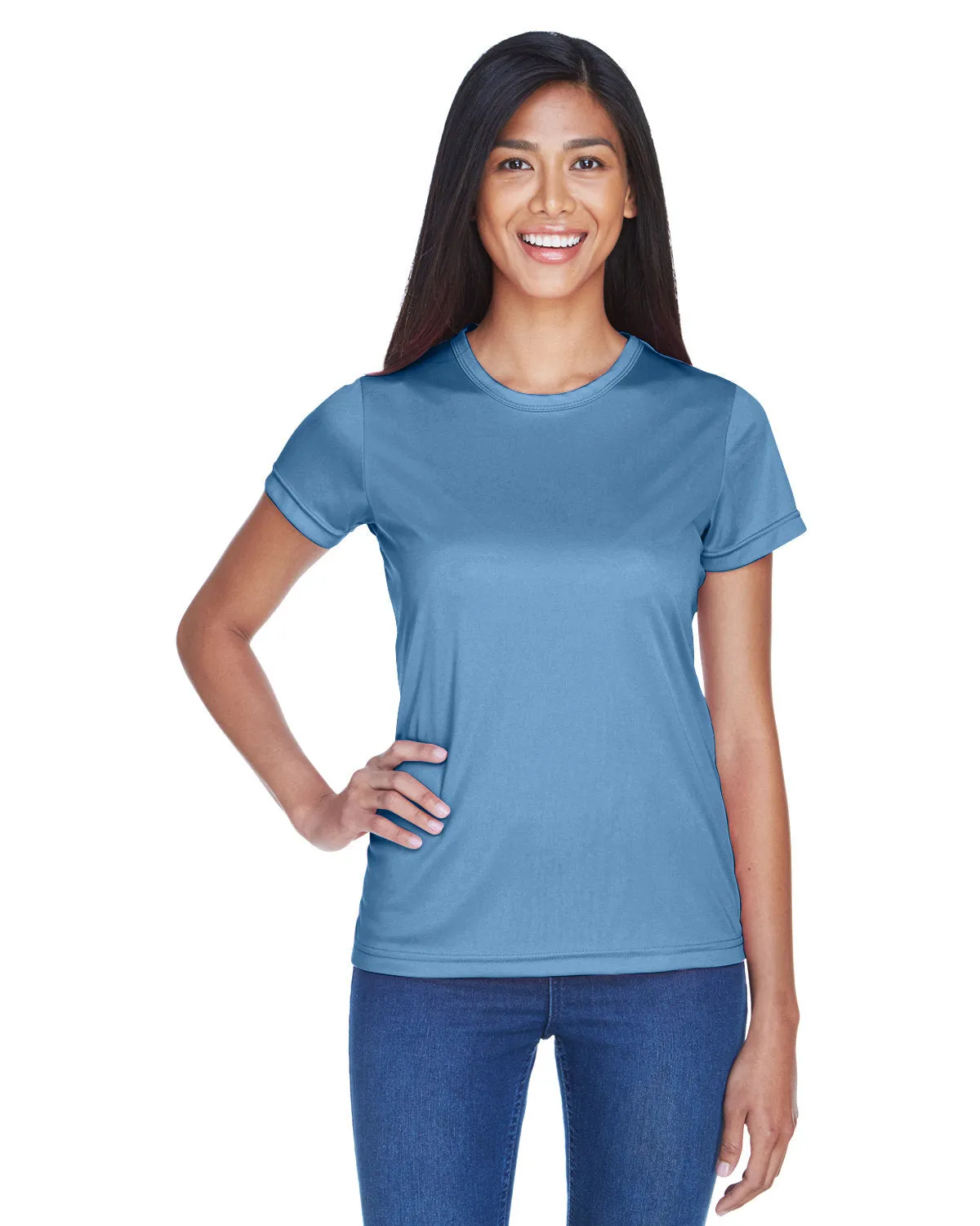 UltraClub 8420L T-shirt sport interlock pour femmes - Fraîcheur et séchage rapide