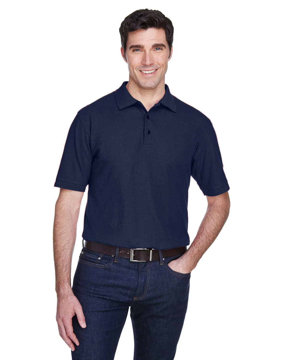 UltraClub 8540T Polo à piquet haut pour hommes Whisper