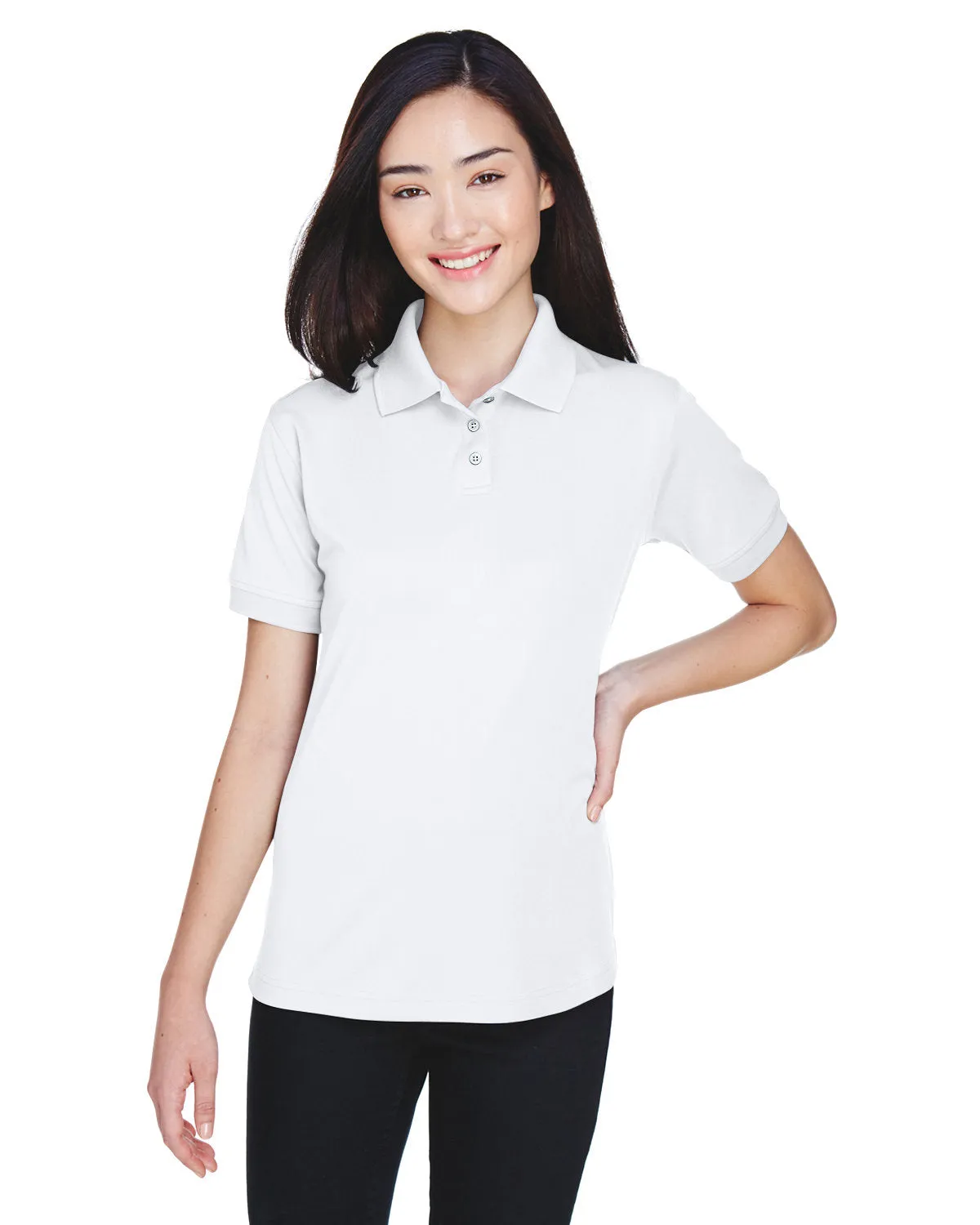 UltraClub U8315L Polo Performance Platine pour Femmes avec Technologie TempControl