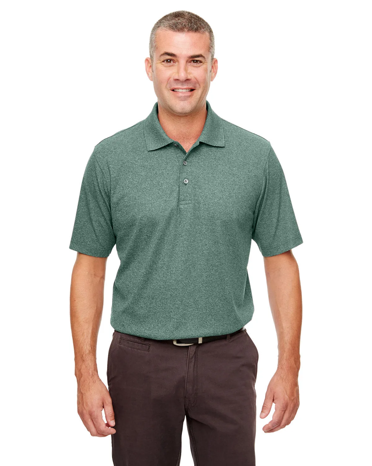 Polo piqué chiné UltraClub UC100 pour homme