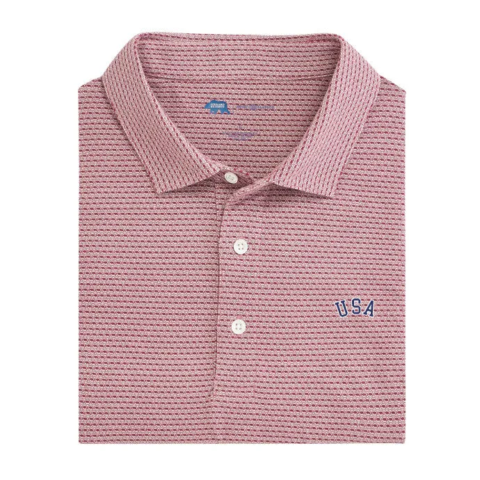 Polo à logo imprimé Tournée USA - Zinfandel