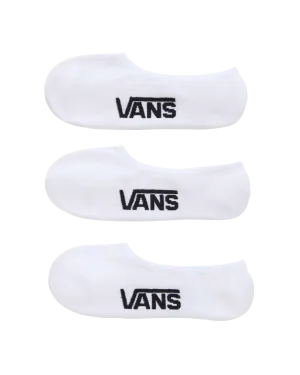Chaussettes invisibles classiques Vans (lot de 3) en blanc et noir