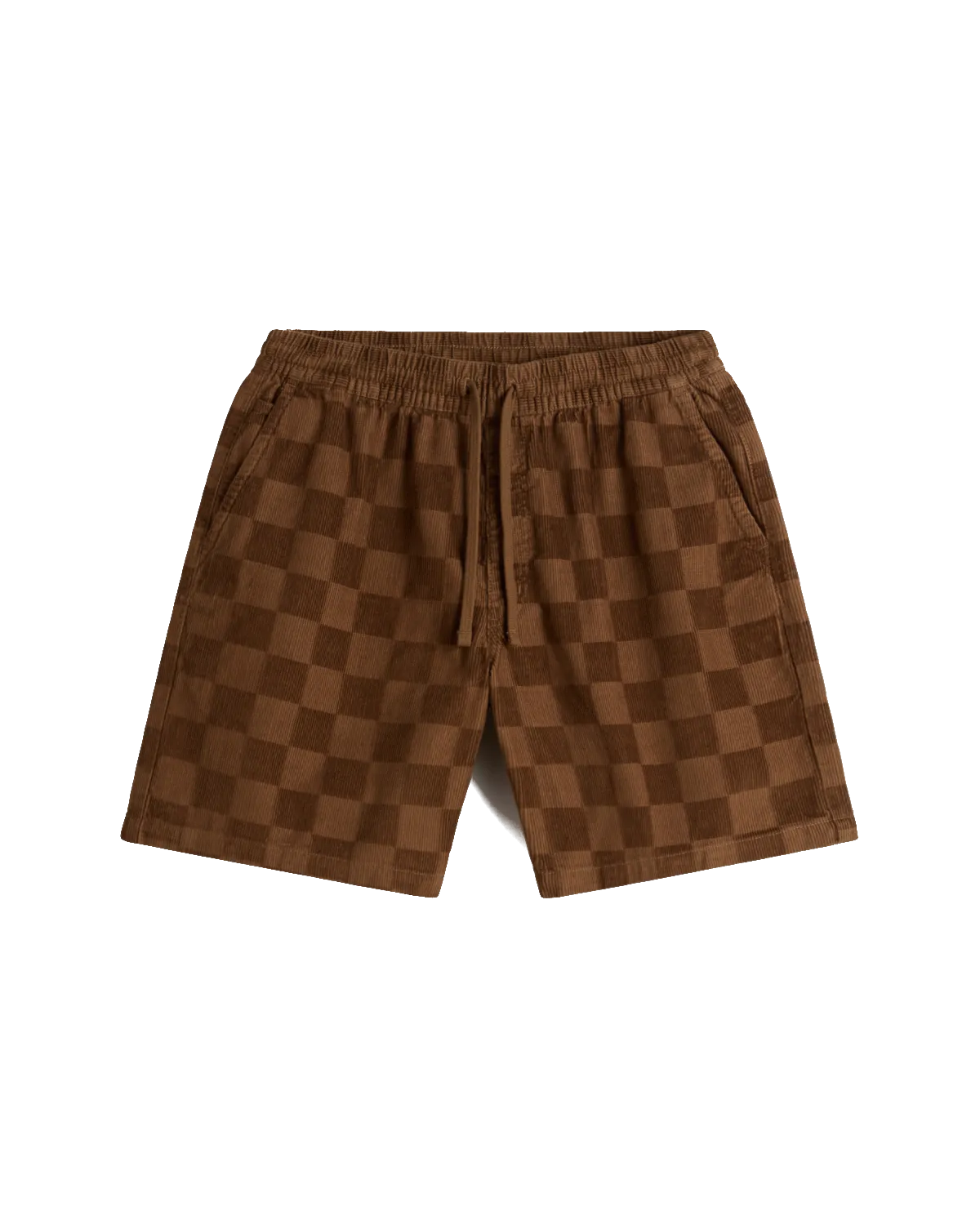 Vans Short de Bain à Carreaux dans la Teinte Sépia