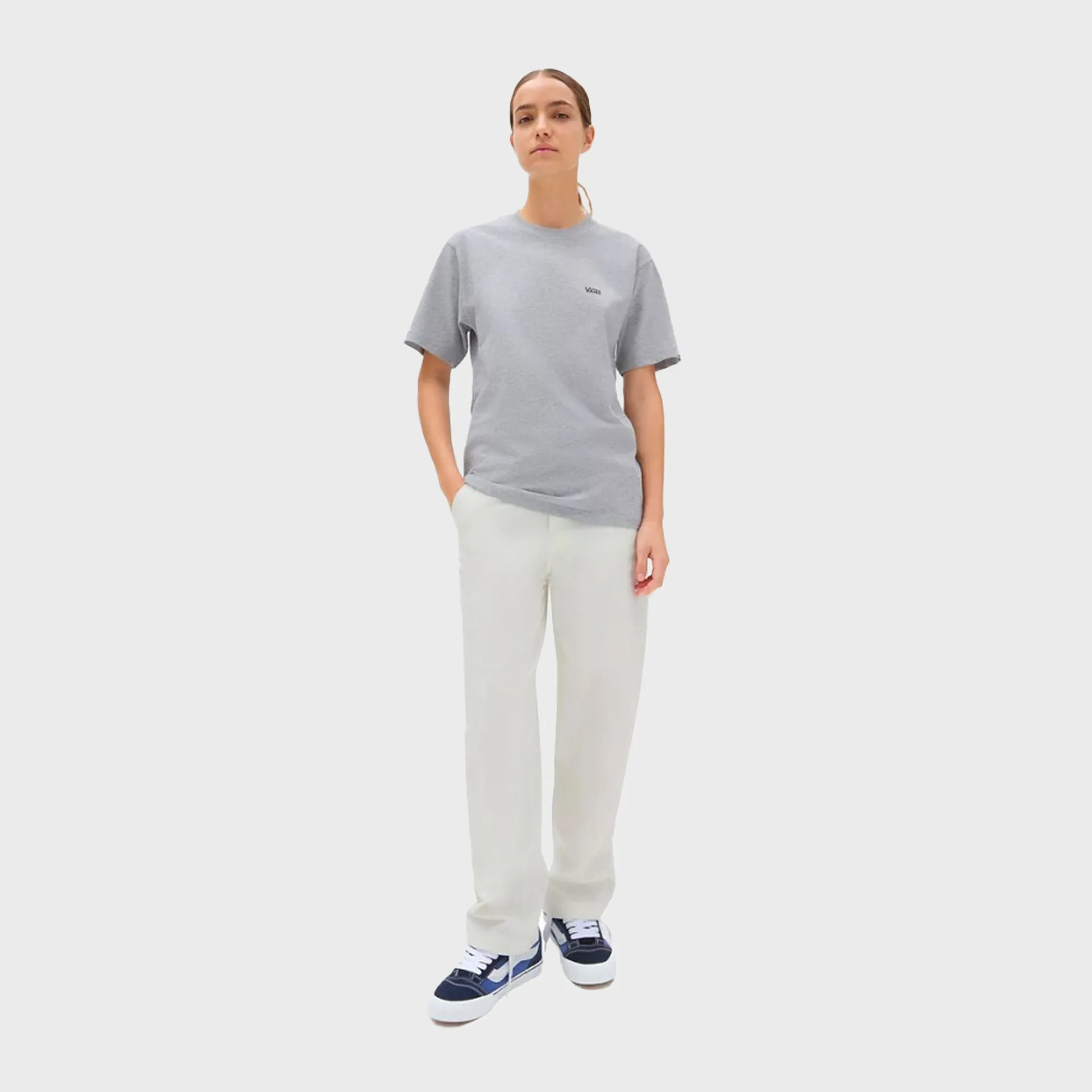 T-shirt pour homme avec logo Vans sur le côté gauche - Gris sportif chiné
