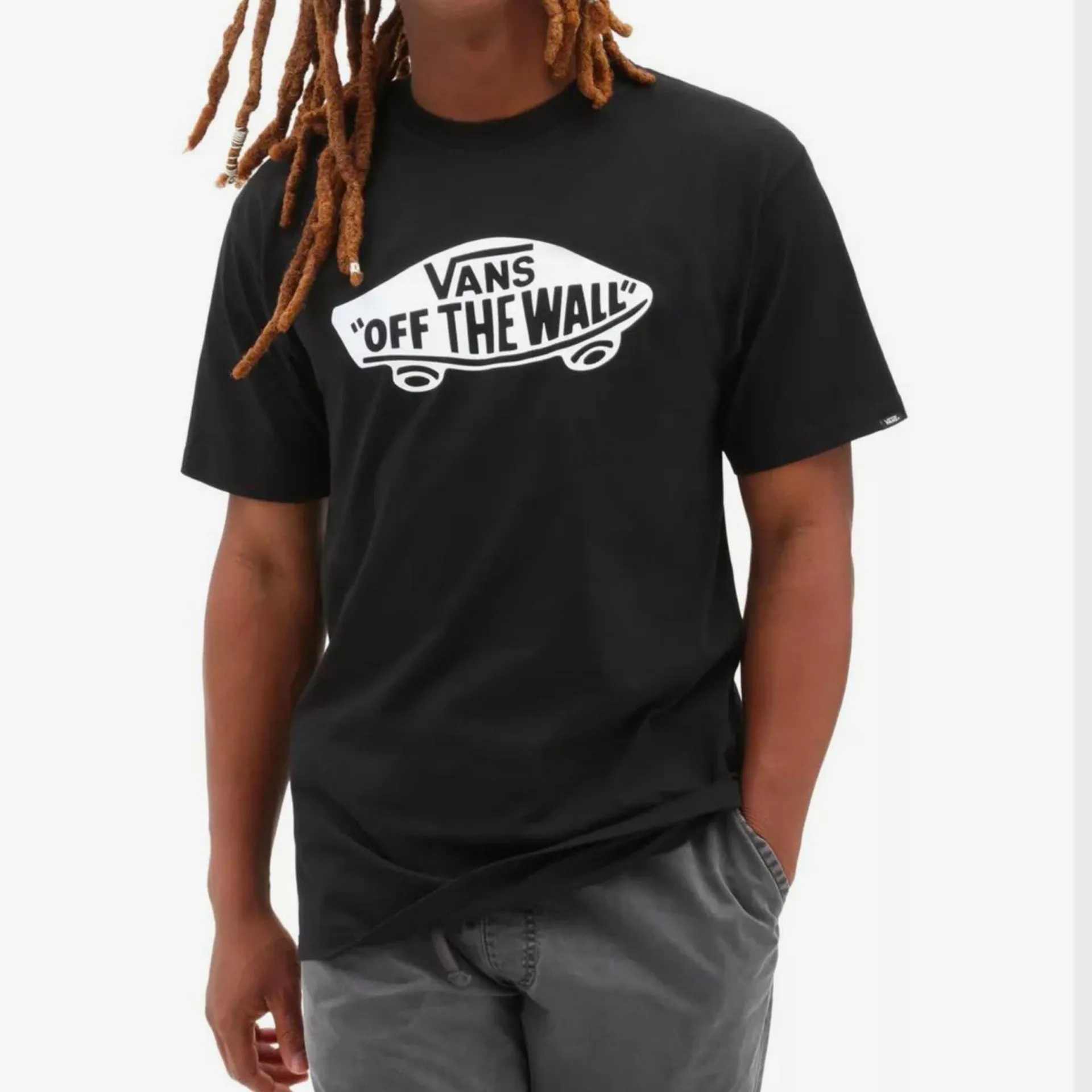 T-shirt classique Vans OTW pour homme - Noir/Blanc