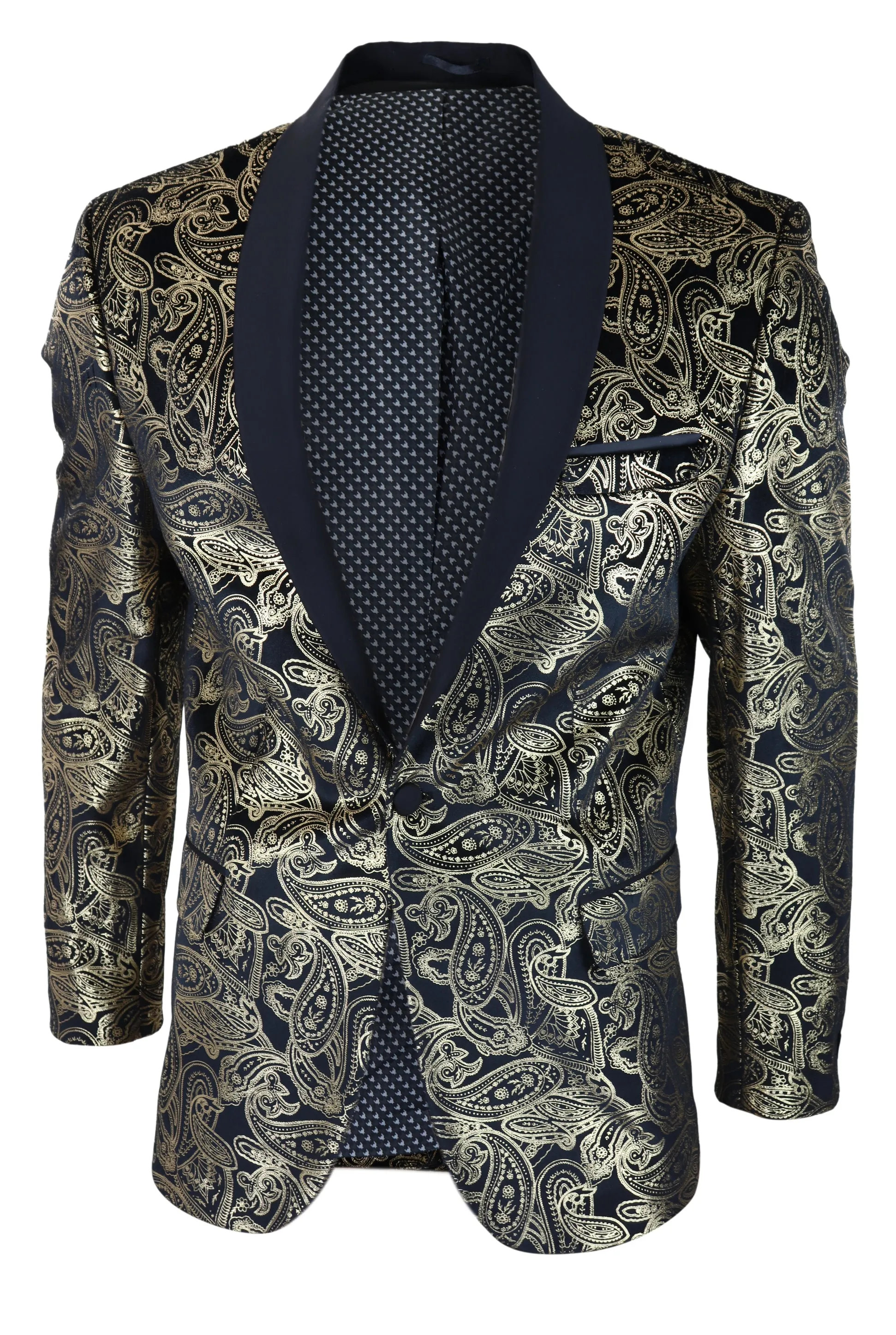 Veste en velours à motifs Paisley floral