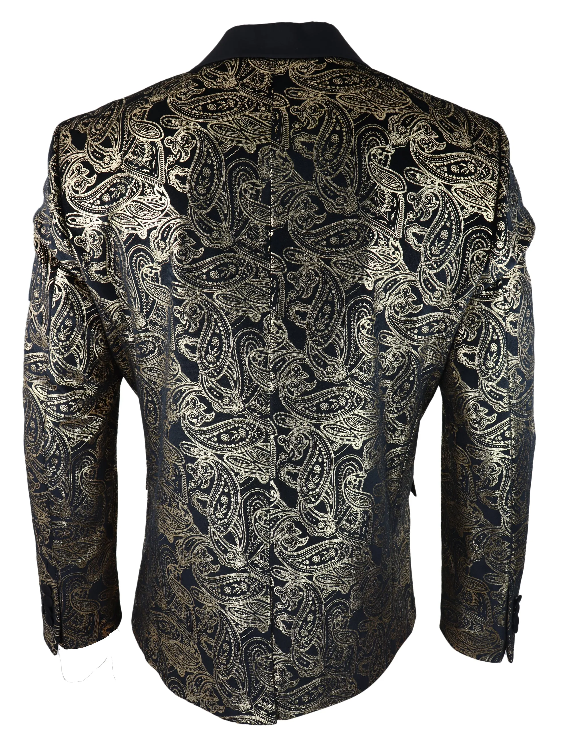 Veste en velours à motifs Paisley floral