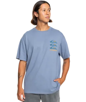 T-shirt à logos verticaux en pierre de silex