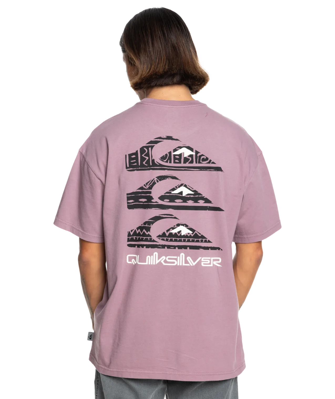T-shirt à logos verticaux en Grape Shake