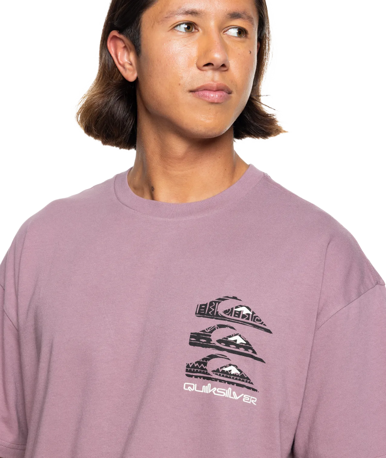 T-shirt à logos verticaux en Grape Shake
