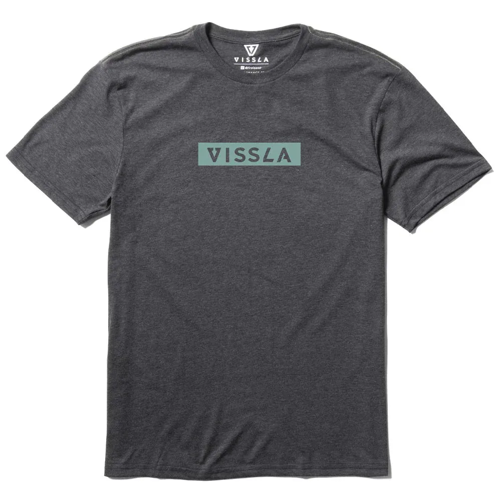 Vissla Core COMP LITE ECO T-SHIRT PERFORMANCE - Gris Chiné Noir