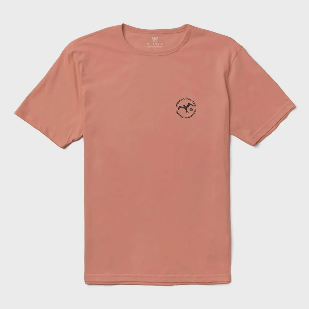 T-shirt bio Vissla Coastal Innovators pour homme - Papaye