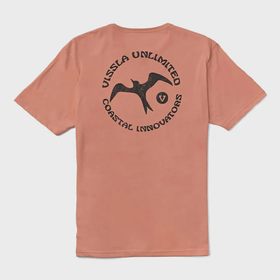 T-shirt bio Vissla Coastal Innovators pour homme - Papaye