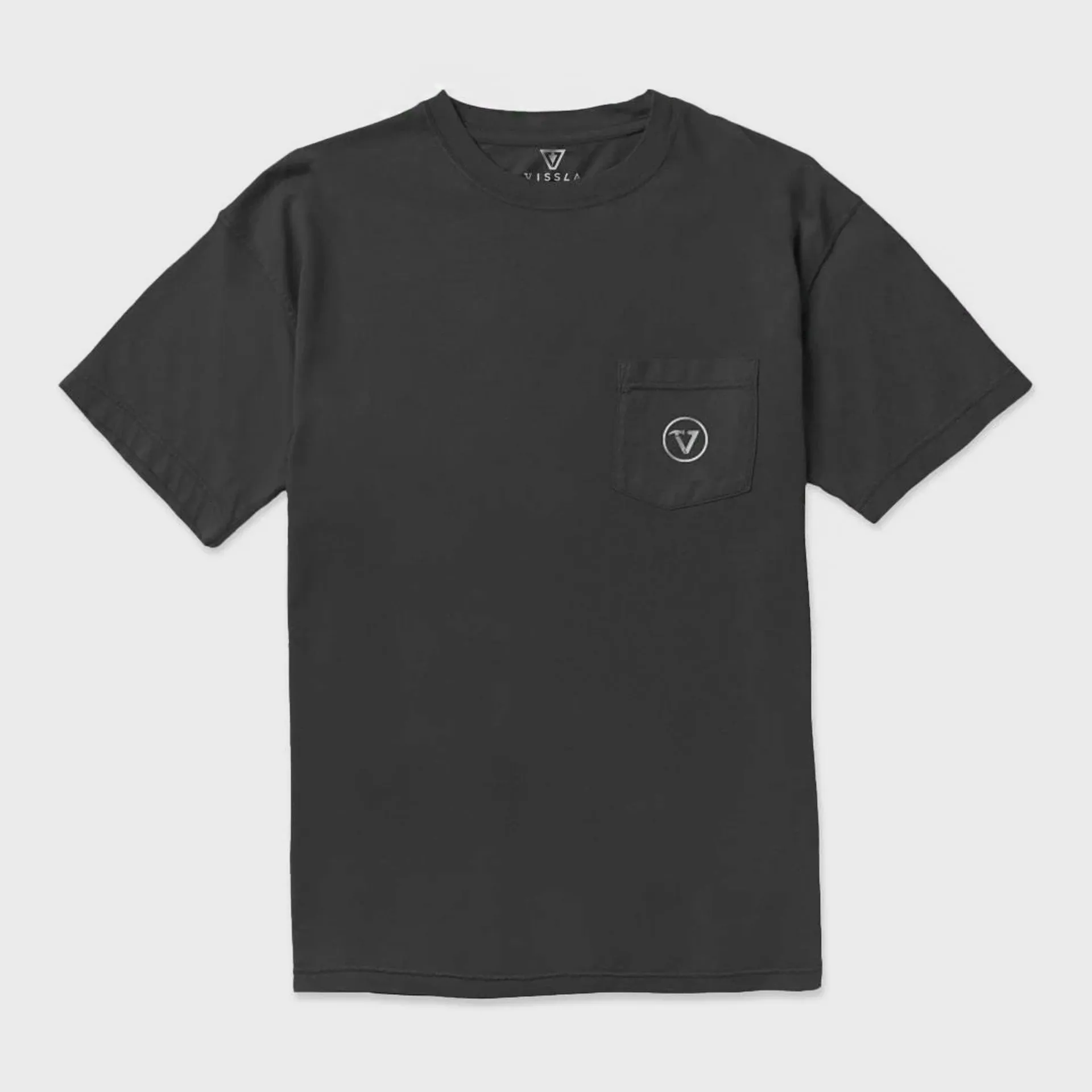 Vissla T-shirt Premium Super Wolf pour Homme avec poche - Noir