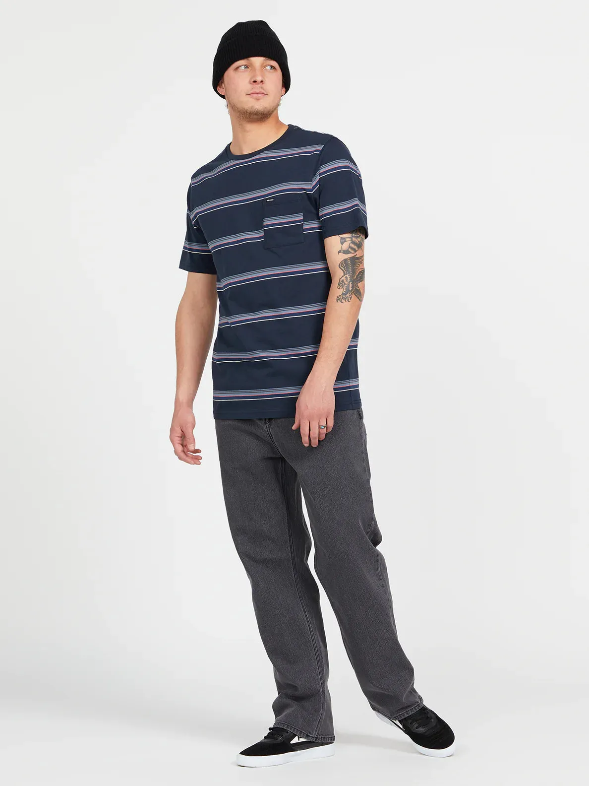 Volcom Outstoned SS Crew Shirt - Marine