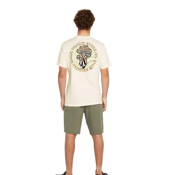 Volcom Psychike Farm to Yarn T-Shirt Manches Courtes - Blanc Cassé