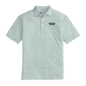Waffle House Polo de Performance Imprimé Azalée - Vert Golf