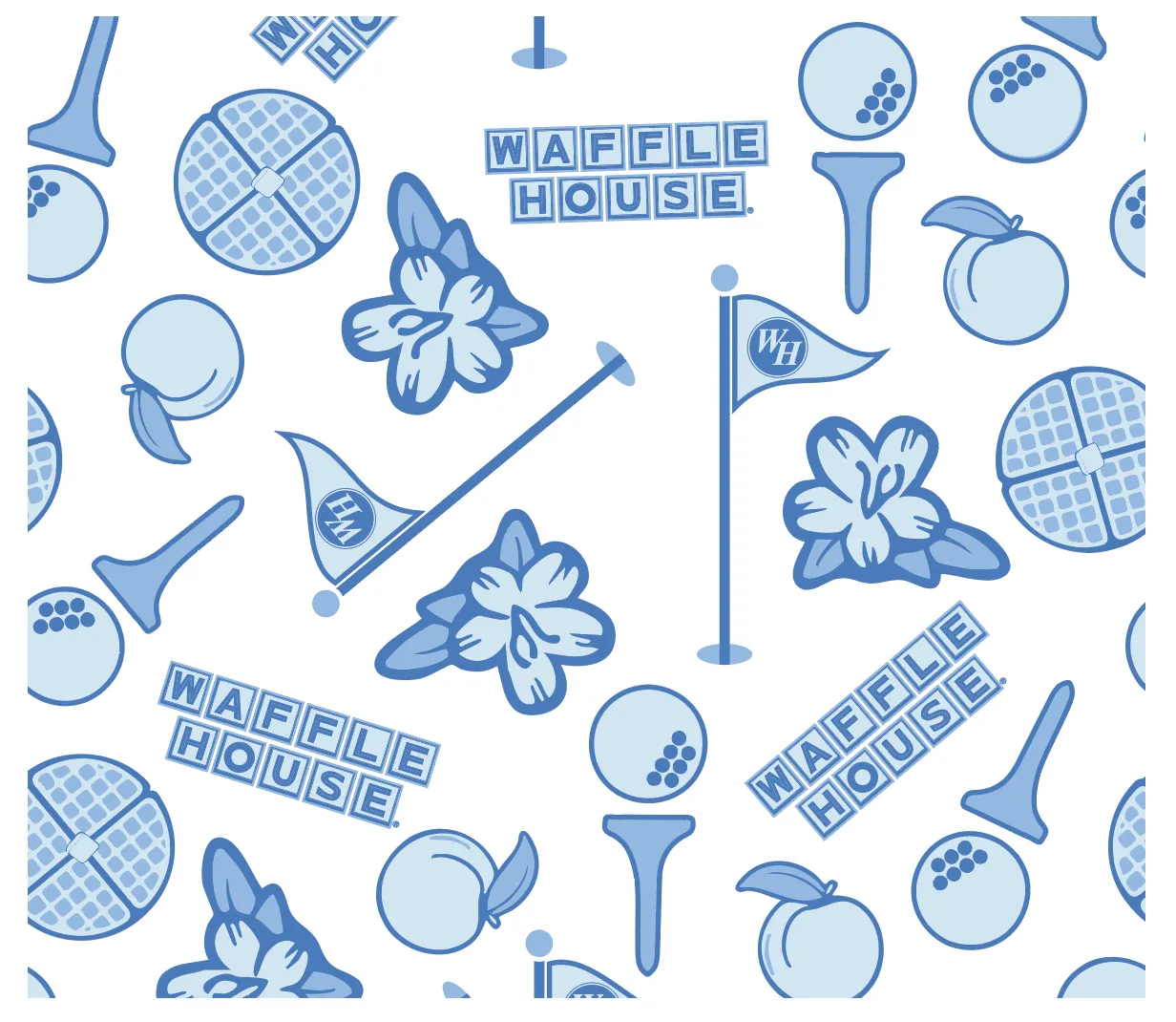 Polo de golf imprimé Waffle House - Open Air