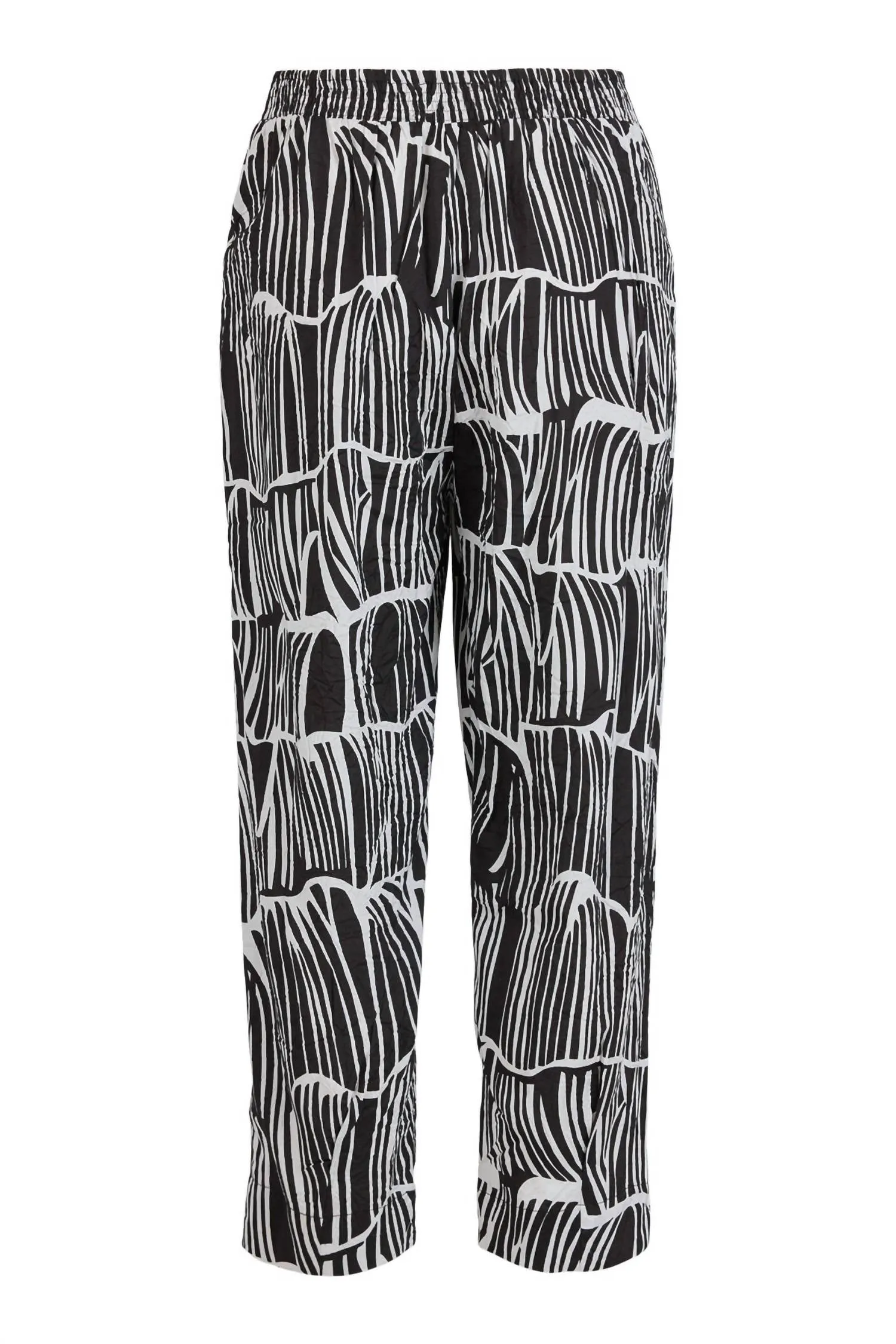 Pantalons Contrast Femme en Noir/Blanc