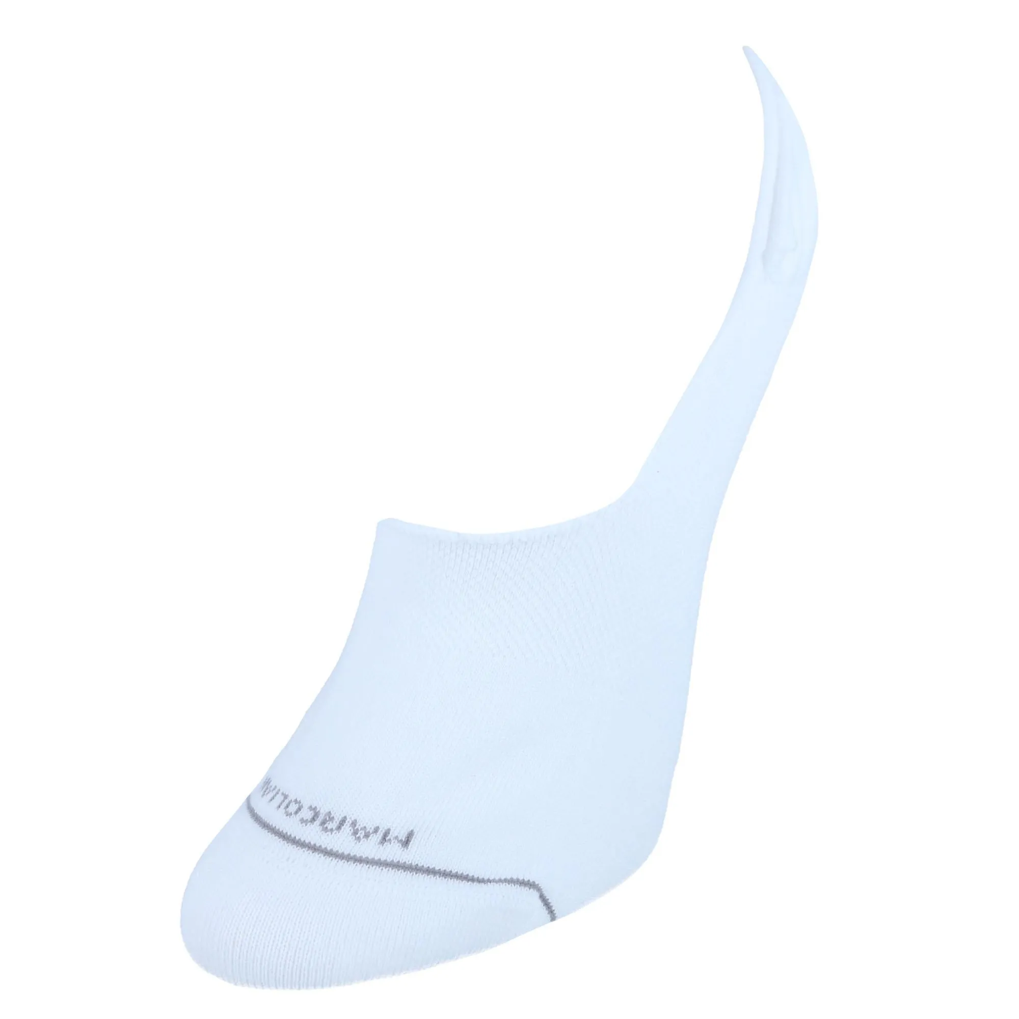Doublures de chaussettes invisibles unies en coton Pima pour femmes