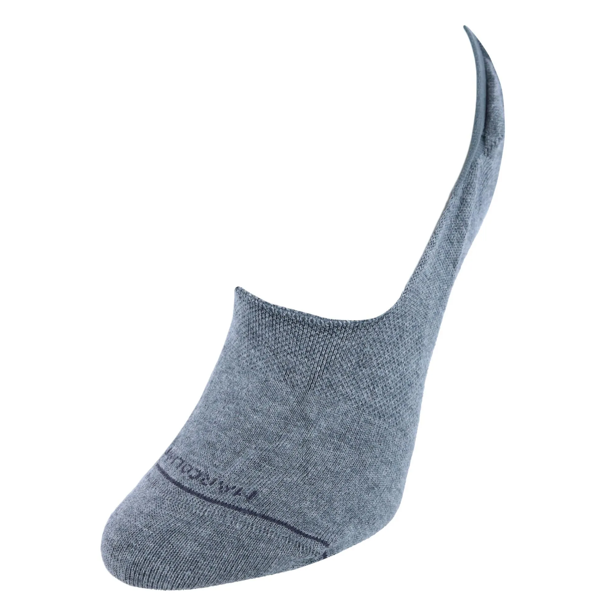 Doublures de chaussettes invisibles unies en coton Pima pour femmes