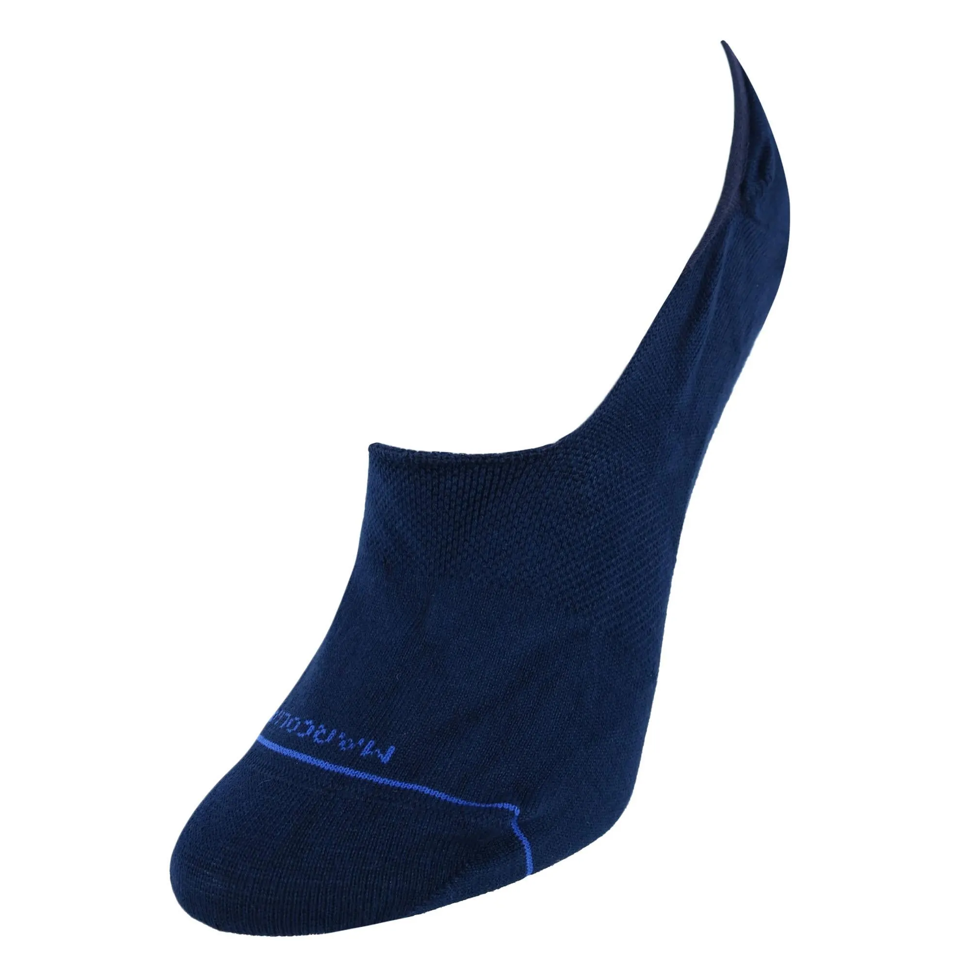 Doublures de chaussettes invisibles unies en coton Pima pour femmes