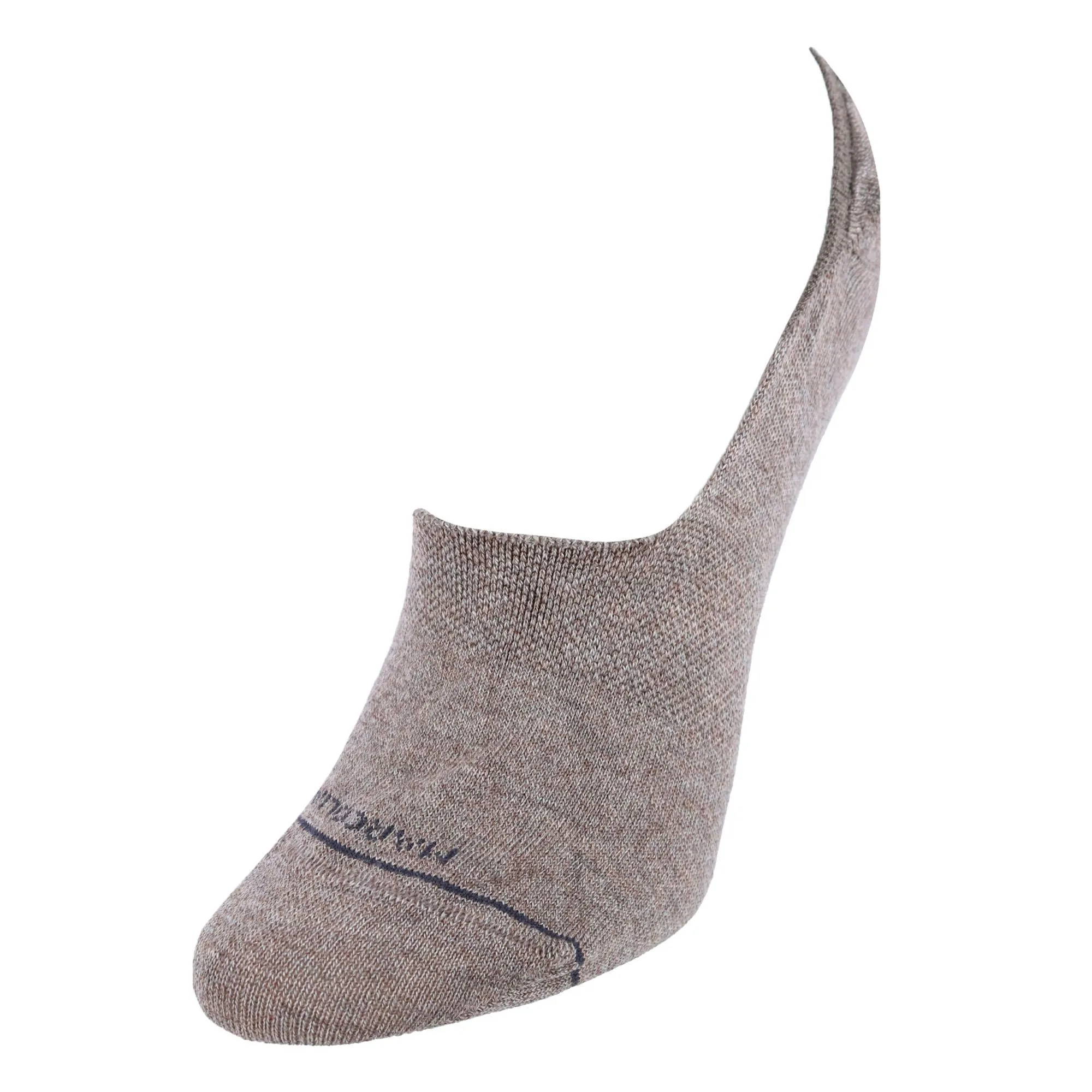 Doublures de chaussettes invisibles unies en coton Pima pour femmes