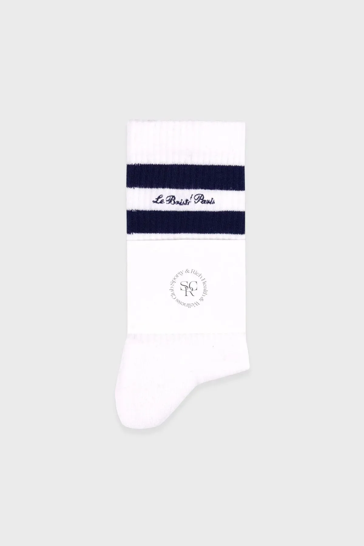 Chaussettes Sporty & Rich Faubourg pour Femme - Blanc / Marine