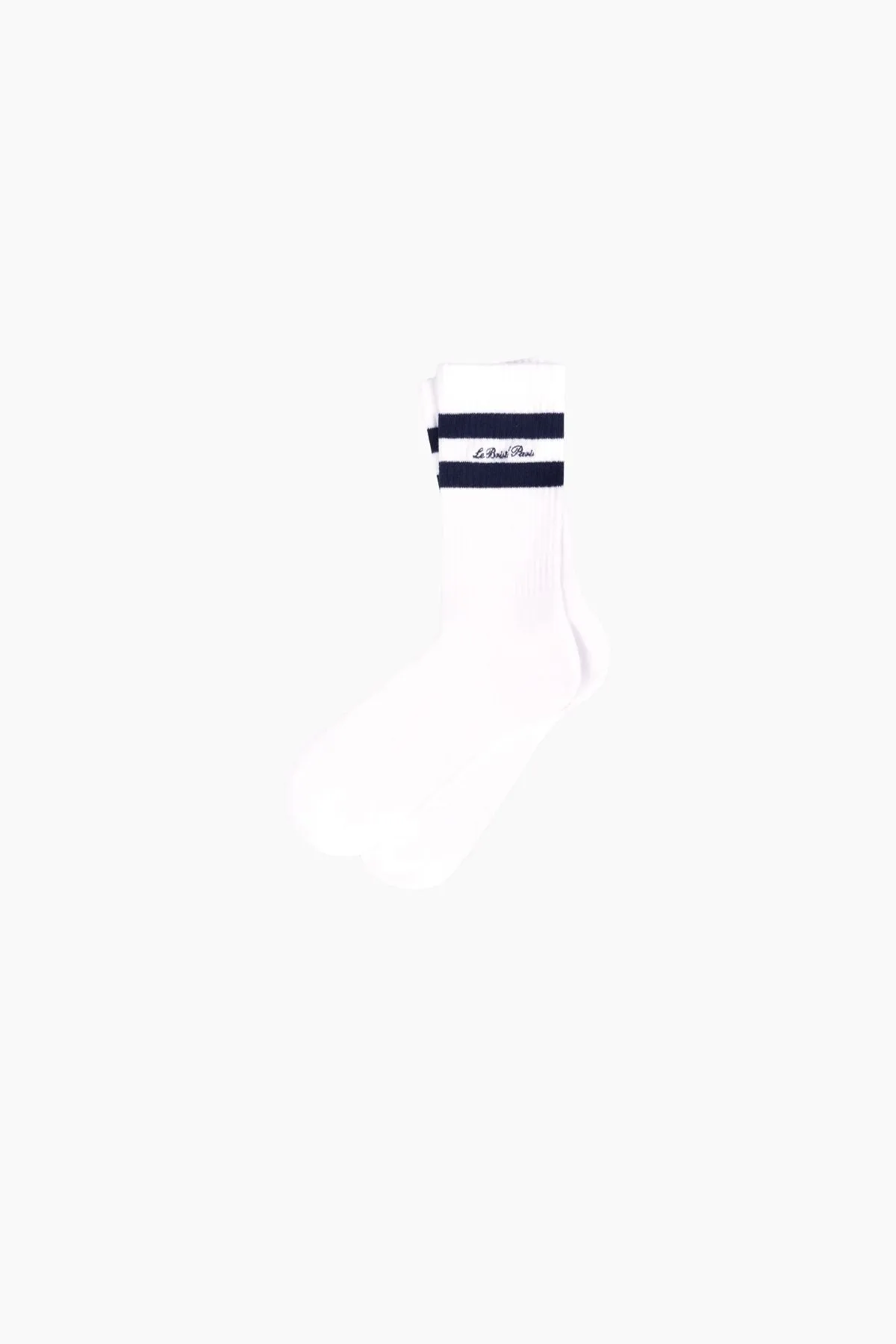 Chaussettes Sporty & Rich Faubourg pour Femme - Blanc / Marine
