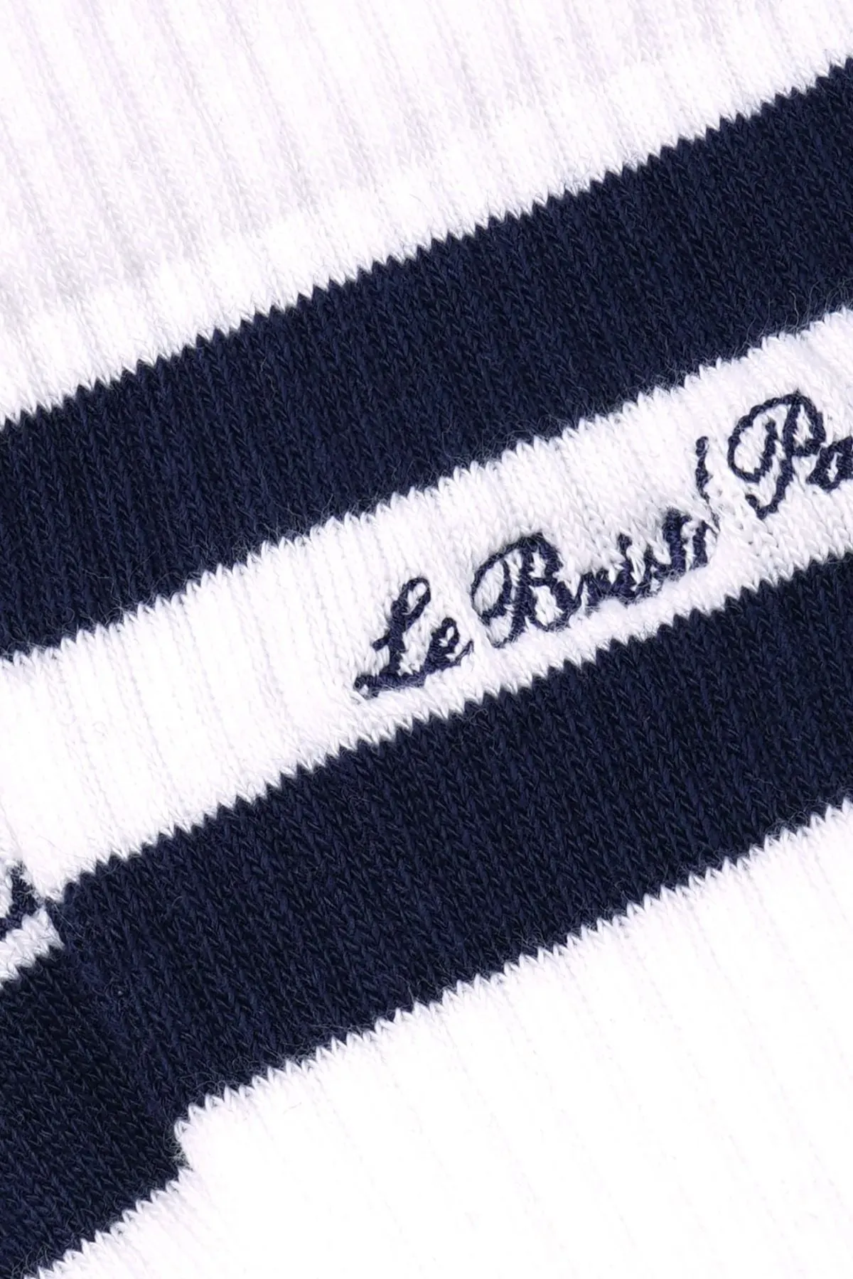 Chaussettes Sporty & Rich Faubourg pour Femme - Blanc / Marine
