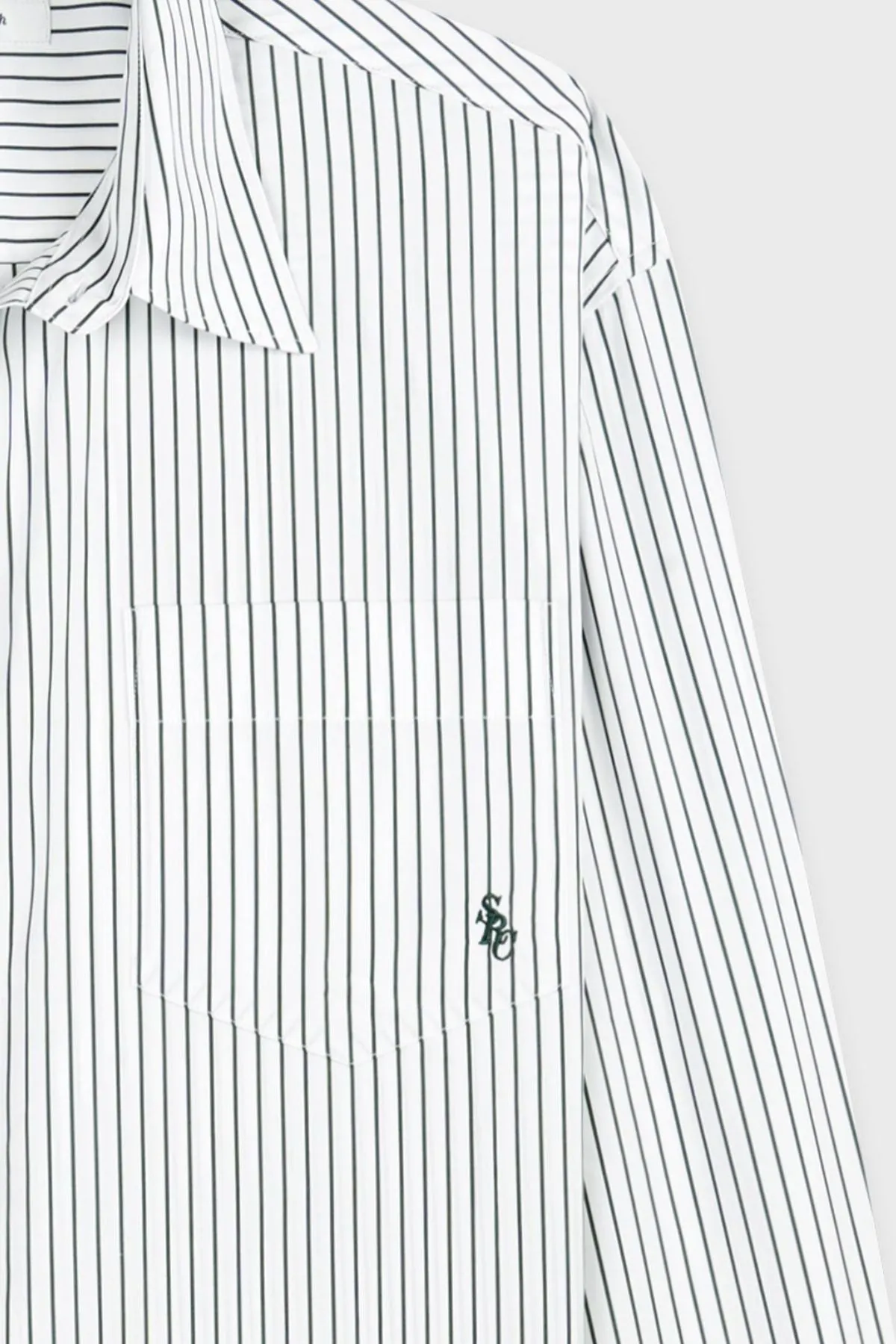 Chemise oversize Sporty & Rich pour femme - Rayures forest