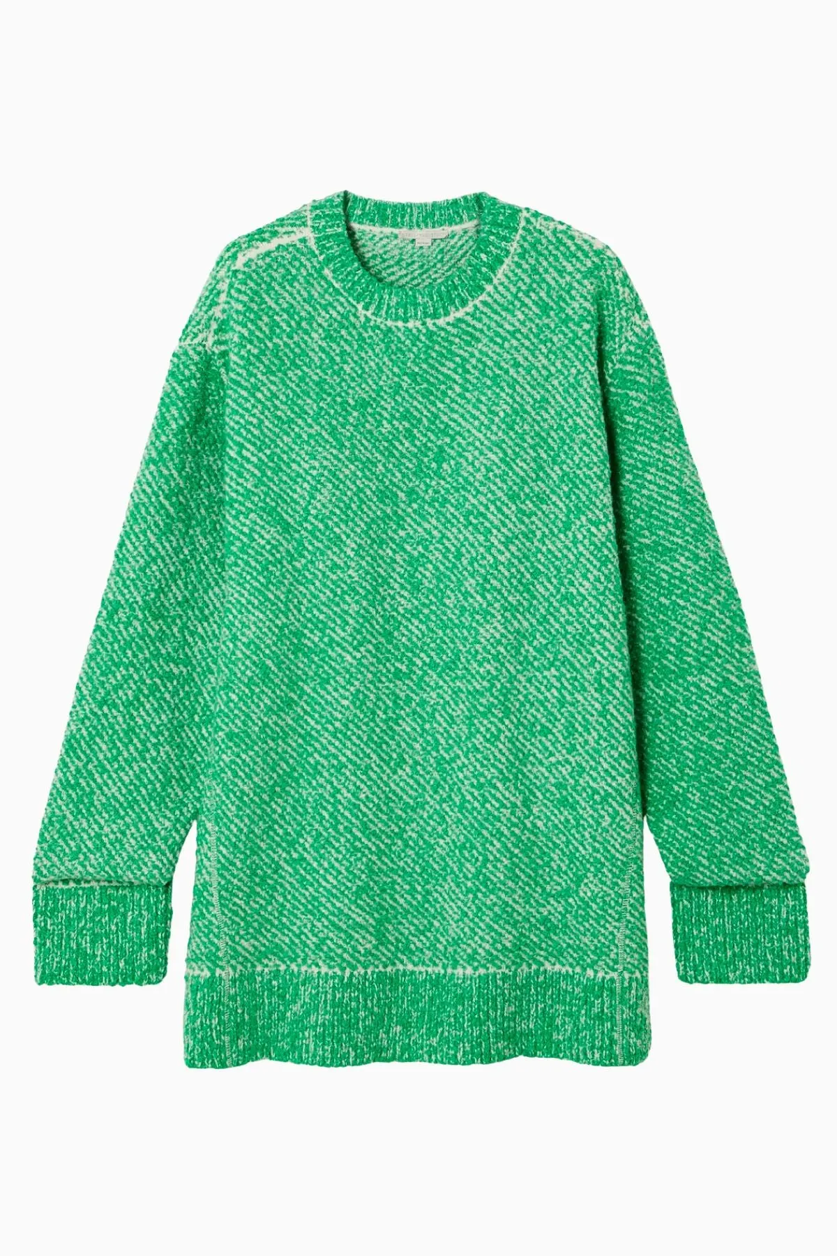 Pull en maille bouclée Stella McCartney pour femme - Blanc/ Vert