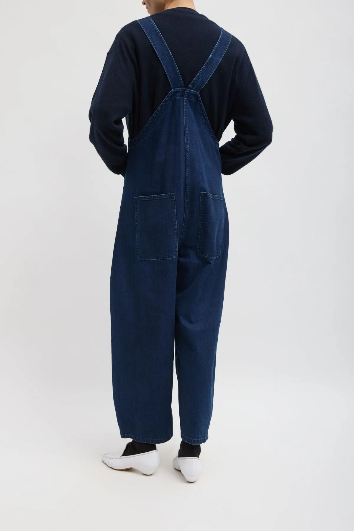 Combinaison classique en denim Tibi Tibi pour femmes - Indigo