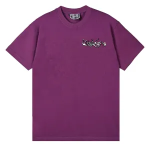 Woodensun T-shirt Printemps/Été Hippies Retraités Marron Pourpre