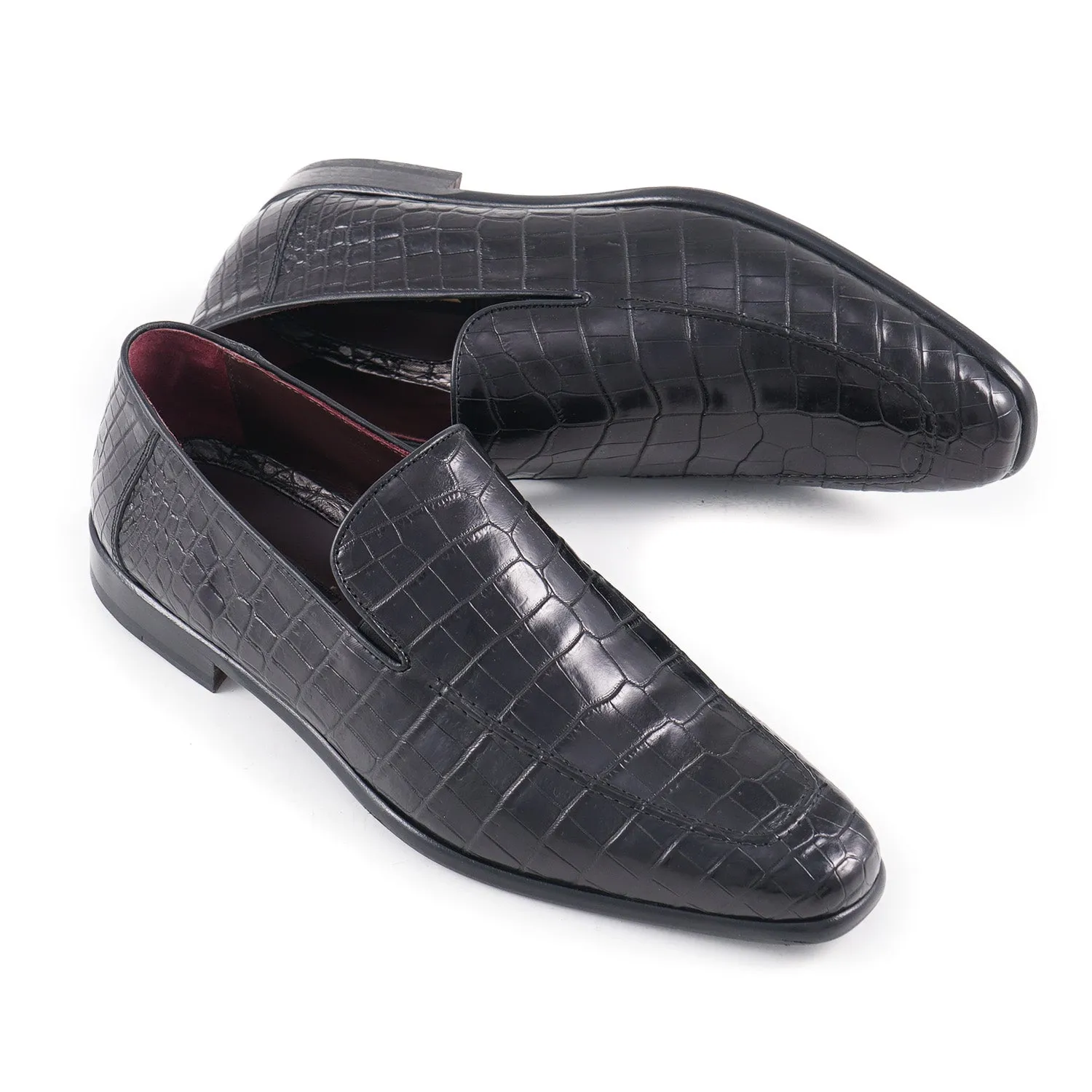 Zilli Black Mocassins en Pleine Peau de Crocodile Vêtements_Zilli