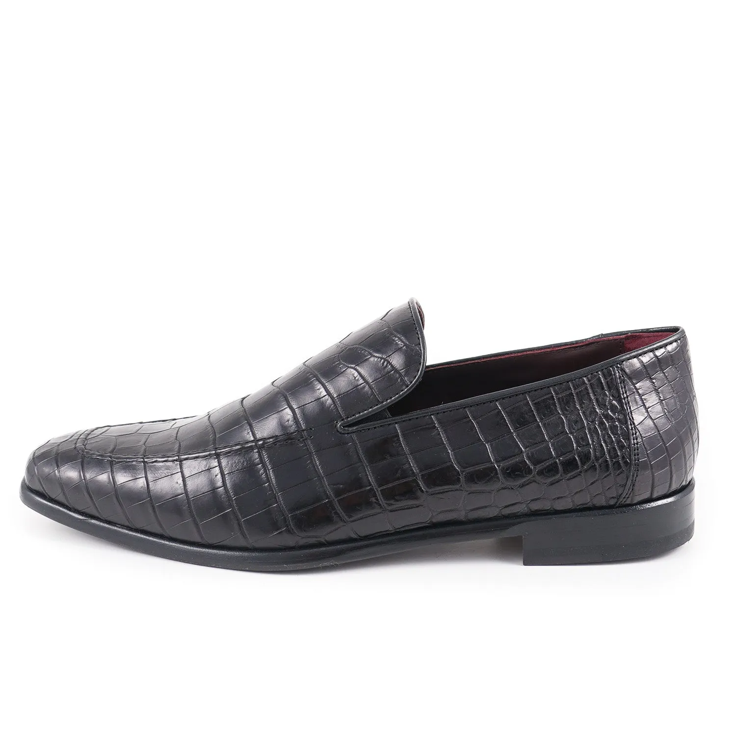 Zilli Black Mocassins en Pleine Peau de Crocodile Vêtements_Zilli